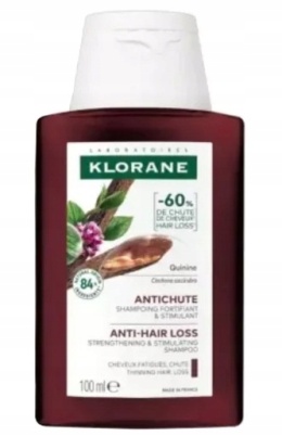 KLORANE Szampon z Chininą - Szampon do Włosów 100 ml