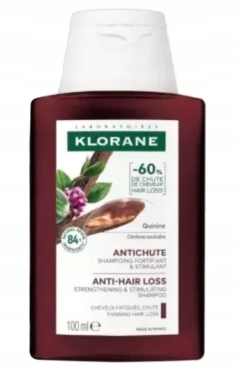 KLORANE Szampon z Chininą - Szampon do Włosów 100 ml