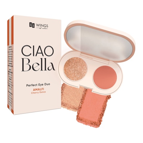 AA Wings Of Color CIAO BELLA Perfect Eye Duo 02 Neo Peach + Opal Sunset