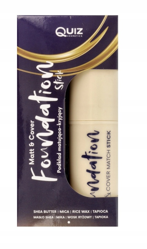 QUIZ Cosmetics - Podkład Matujący w Sztyfcie 02 Natural