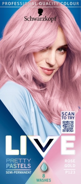 SCHWARZKOPF Live - SEMI PERMAMENT Farba do Włosów P123 ROSE GOLD