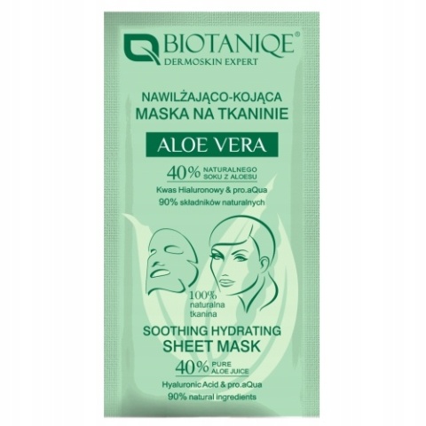 BIOTANIQE Aloe Vera - Maska na Tkaninie