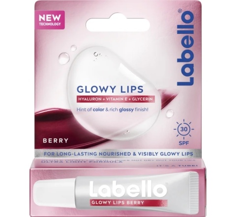 LABELLO Glowy Lips BERRY - Balsam do Ust 10 ml