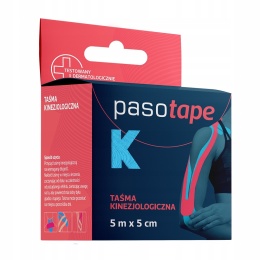 PasoTape Taśma Kinezjologiczna 5m x 5cm - Niebieska