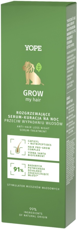 YOPE Grow My Hair - Serum-Kuracja Przeciw Wypadaniu Włosów na Noc 110 ml