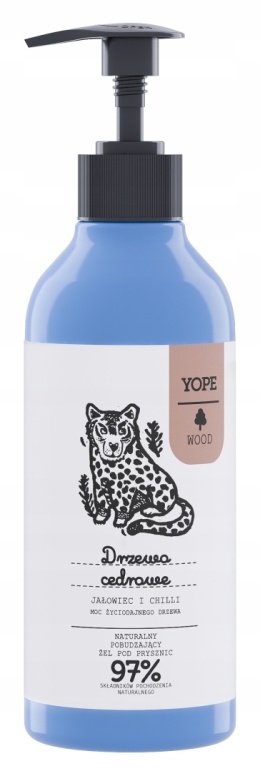 YOPE Wood Drzewo Cedrowe - Naturalny Żel pod Prysznic 400 ml